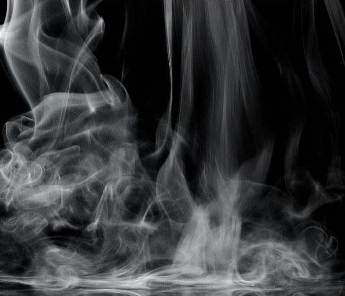 black and white picture of smoke