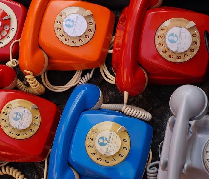 photo of several old phones
